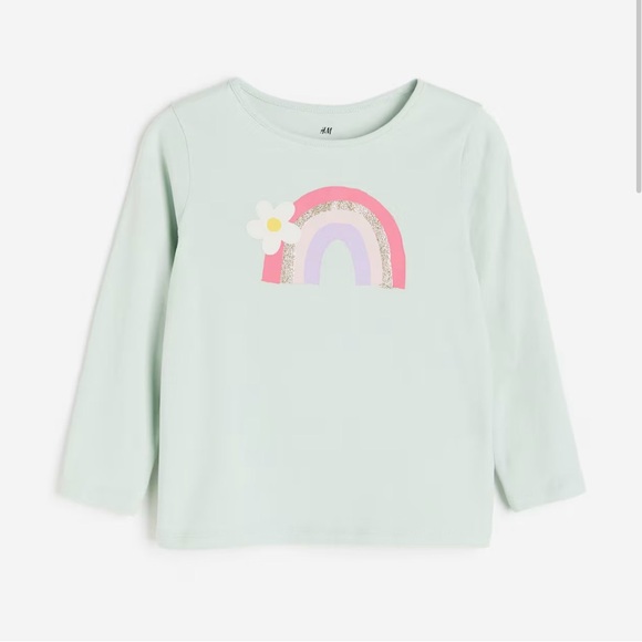 H&M Other - H&M Girls Printed Jersey Top - Size 6X/7